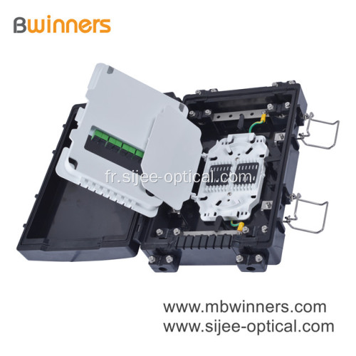 Boîte de distribution optique de fibre optique de 24 noyaux avec diviseur de PLC